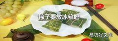 粽子要放冰箱吗