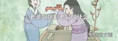 老婆叫拙荆老公叫什么