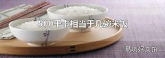 500千卡相当于几碗米饭