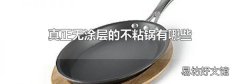 真正无涂层的不粘锅有哪些