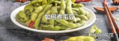如何煮毛豆