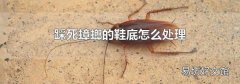 踩死蟑螂的鞋底怎么处理