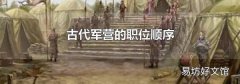 古代军营的职位顺序