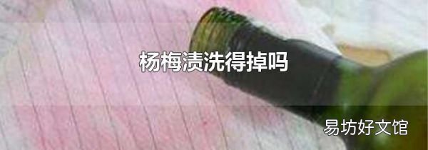 杨梅渍洗得掉吗