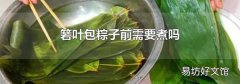 箬叶包粽子前需要煮吗
