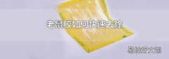 老鼠胶如何快速去除