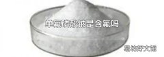 单氟磷酸钠是含氟吗