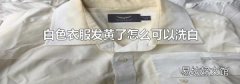 白色衣服发黄了怎么可以洗白