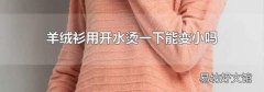 羊绒衫用开水烫一下能变小吗