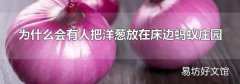 为什么会有人把洋葱放在床边蚂蚁庄园