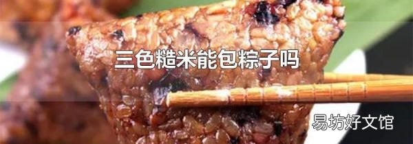 三色糙米能包粽子吗