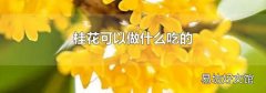 桂花可以做什么吃的