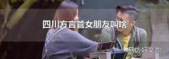 四川方言管女朋友叫啥