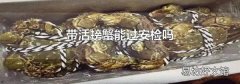 带活螃蟹能过安检吗