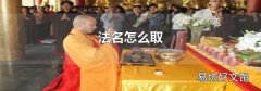 法名怎么取