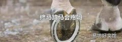 修马蹄马会疼吗