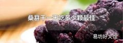 桑葚干一天吃多少颗最佳