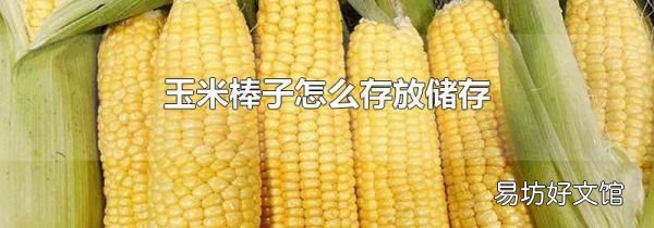 玉米棒子怎么存放储存