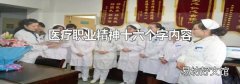 医疗职业精神十六个字内容