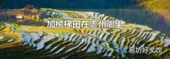 加榜梯田在贵州哪里