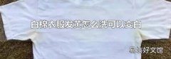 白棉衣服发黄怎么洗可以变白