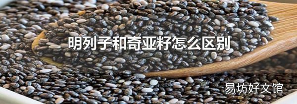 明列子和奇亚籽怎么区别