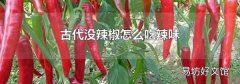 古代没辣椒怎么吃辣味