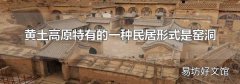 黄土高原特有的一种民居形式是窑洞