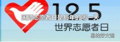 国际志愿者日是每年的哪一天