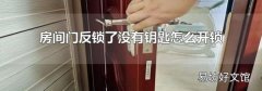 房间门反锁了没有钥匙怎么开锁