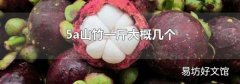 5a山竹一斤大概几个