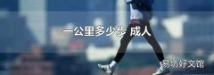 一公里多少步 成人