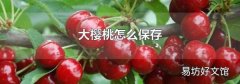 大樱桃怎么保存