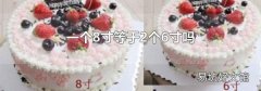 一个8寸等于2个6寸吗