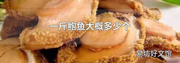 一斤鲍鱼大概多少个