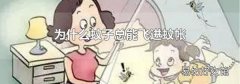为什么蚊子总能飞进蚊帐