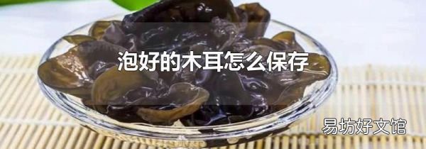 泡好的木耳怎么保存