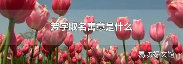 芳字取名寓意是什么