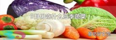 9月份吃什么应季蔬菜