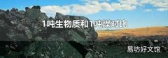 1吨生物质和1吨煤对比