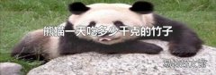 熊猫一天吃多少千克的竹子