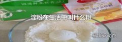 淀粉在生活中叫什么粉