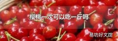 樱桃一次可以吃一斤吗