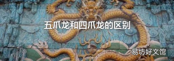 五爪龙和四爪龙的区别