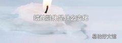 蜡烛融化是什么变化