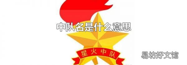 中隊名是什么意思