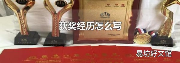 获奖经历怎么写