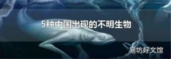 5种中国出现的不明生物