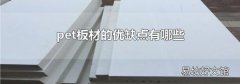 pet板材的优缺点有哪些