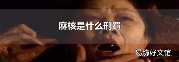 麻核是什么刑罚